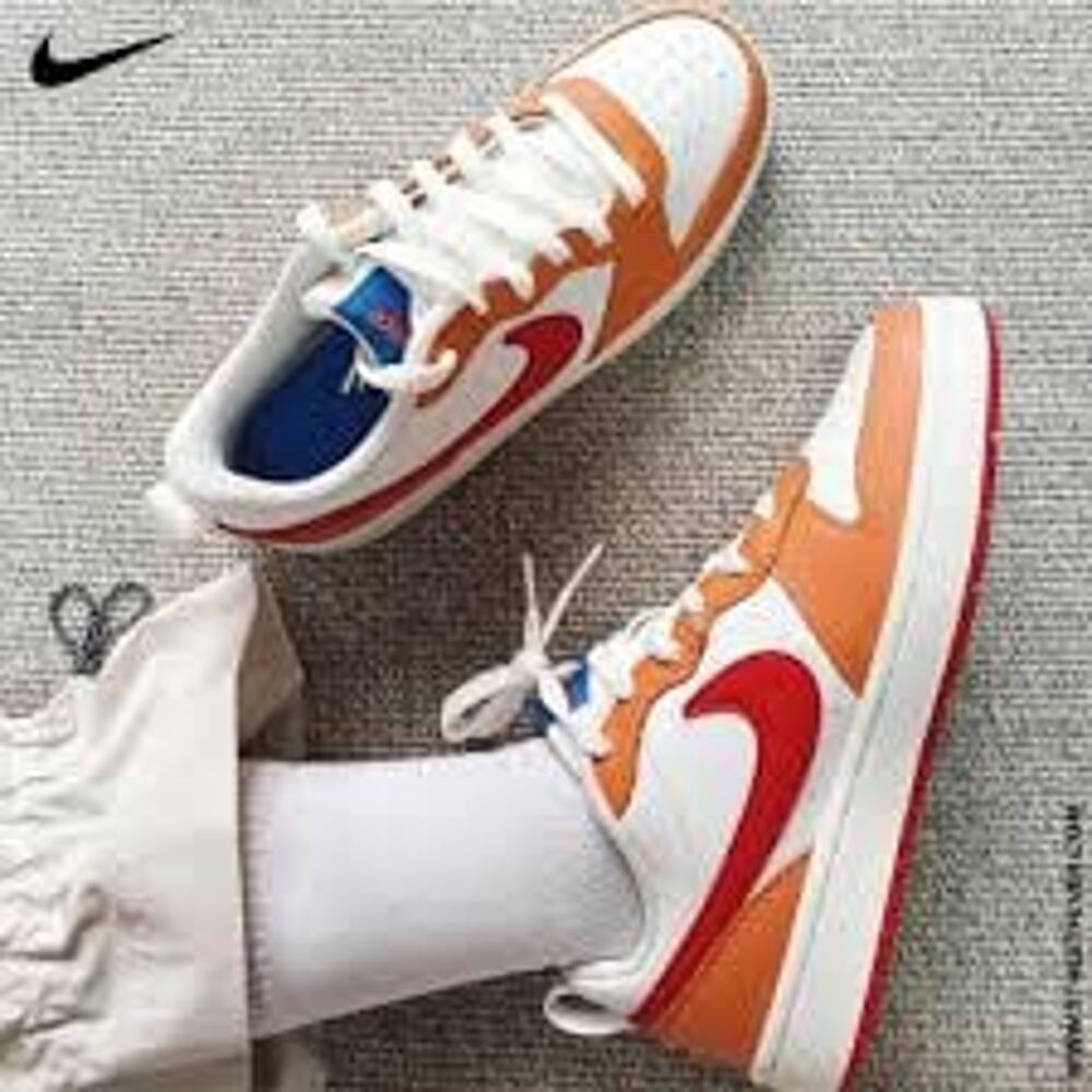 NEW❤️Nike Court Borough Low 2 'Sail Hot Curry' sz2 - Picture 10 of 12